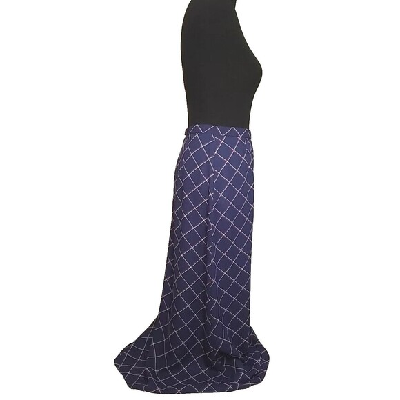Pendleton NWT Women's navy blue Plaid Maxi modest Lined skirt size 8 T35 - Picture 3 of 7